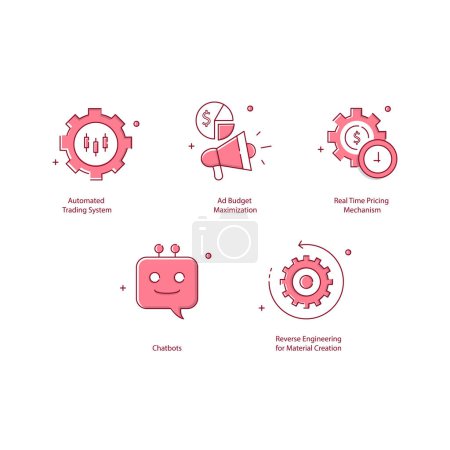 Generative AI Applications AI Driven Generative Solutions Vector Icon Design