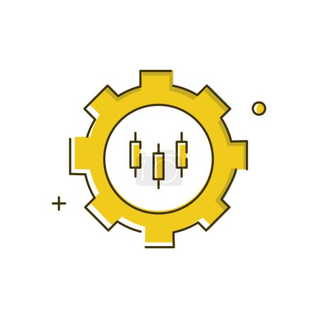 Automated Trading System AI Driven Trading System Vector Icon Design