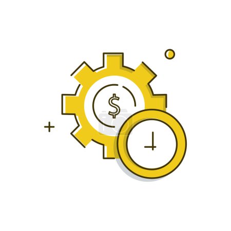 Real Time Pricing Mechanism Dynamic Real Time Pricing Vector Illustration Icon Design
