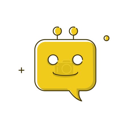 Illustration for AI Chatbot Virtual Assistants Chatbot Technology Virtual Agents Vector Icon Design - Royalty Free Image
