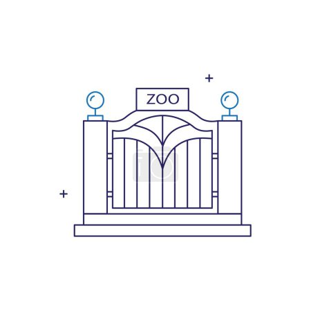 Zoo, Zological Park Vector Icon Design