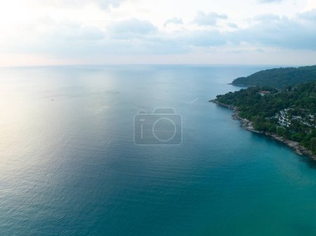Sommer Meer Wellen Natur Hintergrund, Drohne Luftbild Ozean Hintergrund
