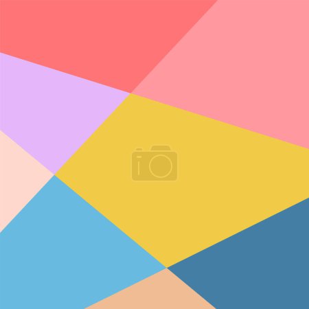Illustration for Abstract colorful geometric background illustration - Royalty Free Image