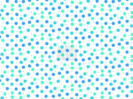 Illustration for Scattered fun dots background vector pattern illustration - Royalty Free Image