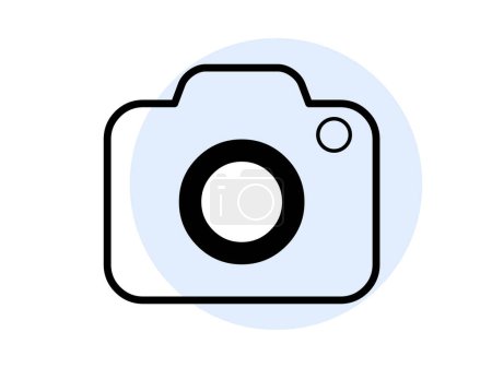 Digital camera icon vector illustration on white background 