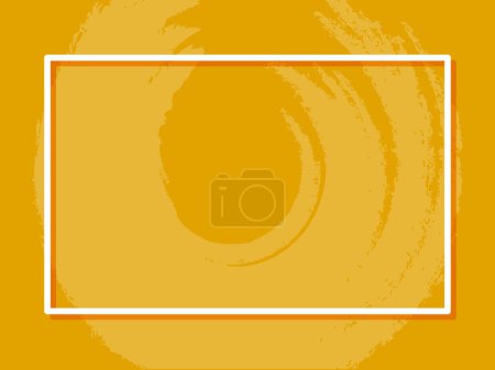 Abstract frame with place for your text. White frame on a yellow background.