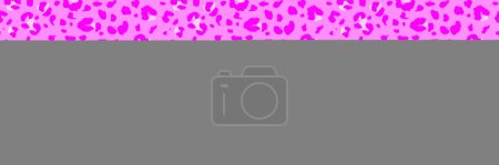 Téléchargez les illustrations : Modèle de léopard rose glamour sans couture vectoriel. Luxe répétition de la faune. Safari en fourrure Jaguar en toile de fond transparente. Modèle de fourrure d'animal dessiné à la main. Modèle de surface de panthère guépard. Fond imprimé léopard - en licence libre de droit