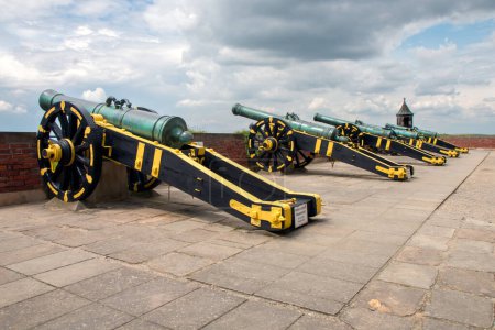 Cannons in Germany near Chemnitz. High quality photo from a famous castle.