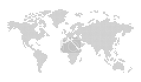 Illustration for Map of the world - black dots - Royalty Free Image