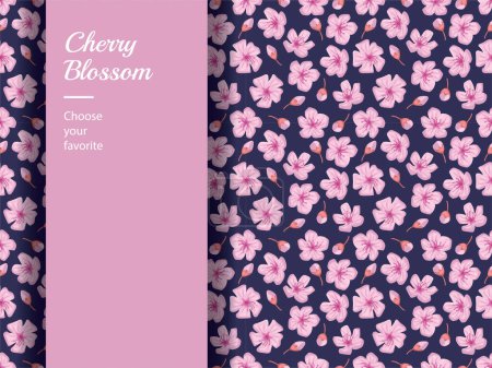 Téléchargez les illustrations : Fleur de cerisier élément vecteur motif blanc jour Pâques fleur asiatique japonais - en licence libre de droit