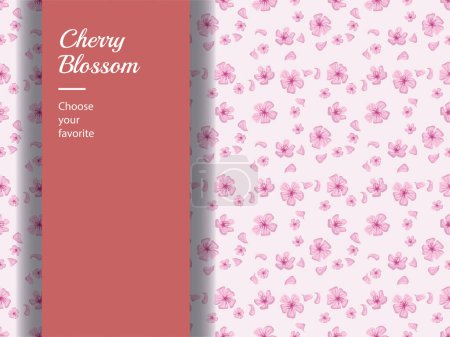 Téléchargez les illustrations : Fleur de cerisier élément vecteur motif blanc jour Pâques fleur asiatique japonais - en licence libre de droit