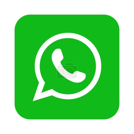 Illustration for Phone call icons in green speech bubbles messenger message - Royalty Free Image