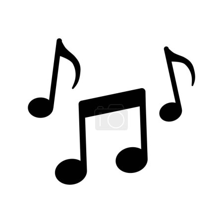 Illustration for Music note melody song - Royalty Free Image