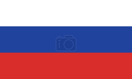 russia flag white blue red