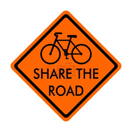 bicycle share the road sign bike lane sign