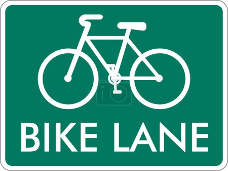 bike lane sign bicycle and pedestrian area bike route