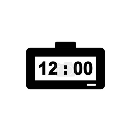 digital clock and alarm clock watch timer icon