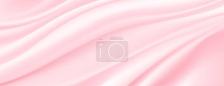 Lisse élégante soie rose doux ou satin texture de tissu de luxe peut utiliser comme fond de mariage. Luxueux fond de Noël ou fond de Nouvel An. Dans Sepia tonique. Style rétro. Illustration vectorielle.
