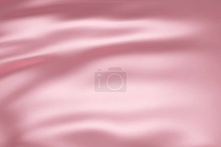 Ilustración de Textura de cerca de seda rosa natural. Tejido rosa claro textura lisa fondo superficial. Elegante seda rosa en Sepia tonificada. Textura, fondo, patrón, plantilla. Ilustración vectorial 3D. - Imagen libre de derechos