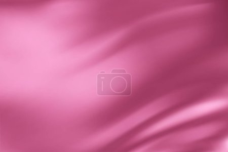 Gros plan texture de soie rose clair. Tissu rose clair texture lisse fond de surface. Soie rose élégante et lisse dans la tonalité Sepia. Texture, fond, motif, gabarit. Illustration vectorielle 3D.