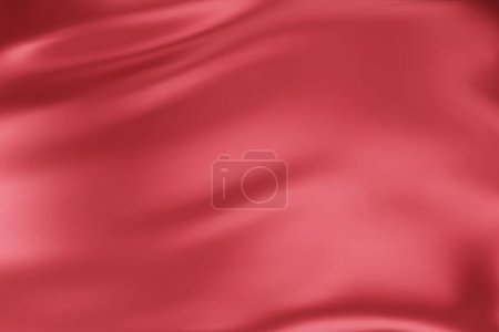 Nahaufnahme Textur aus roter Seide. Roter Stoff glatte Textur Oberfläche Hintergrund. Glatte, elegante rote Seide in Sepia-Ton. Textur, Hintergrund, Muster, Vorlage. 3D-Vektordarstellung.