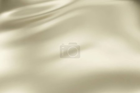 Close-up texture of natural cream silk. Light Gold fabric smooth texture surface background. Smooth elegant golden silk in Sepia toned. Texture, background, pattern, template. 