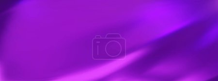 Téléchargez les illustrations : Fond dégradé violet abstrait avec lumière bleue. Texture de soie ondulée subtile minimaliste. Illustration vectorielle 3D. - en licence libre de droit