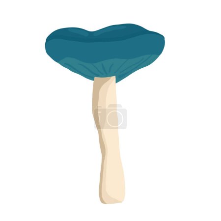 Téléchargez les illustrations : Mushrooms in the hand drawing style. Psychedelic abstract mushrooms, hippie style. Vector illustration isolated on a white background - en licence libre de droit
