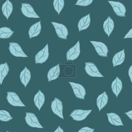 Illustration for Vector seamless pattern. floral stylish background, hand drawing - Royalty Free Image