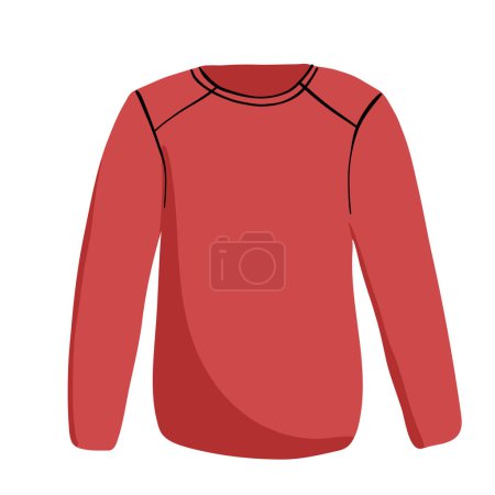 Illustration for MEN AND BOYS CASUAL SWEATER, - Royalty Free Image