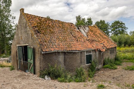 Photo for Ruin of an old stable in the netherlands - Royalty Free Image