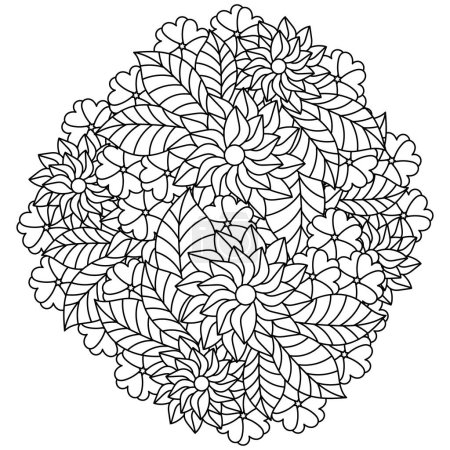 Illustration for Hand drawn flower vector illustration - Royalty Free Image