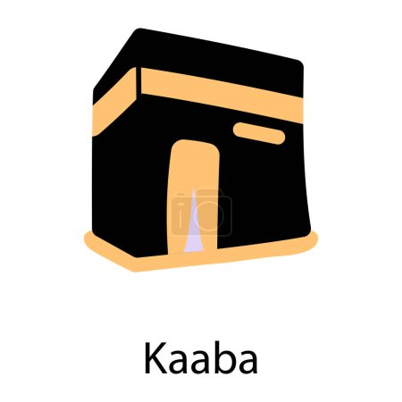 Téléchargez les illustrations : Kabba. icône web illustration simple - en licence libre de droit