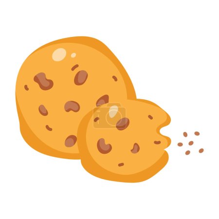 Illustration for Vector illustration of biscuits icon - Royalty Free Image