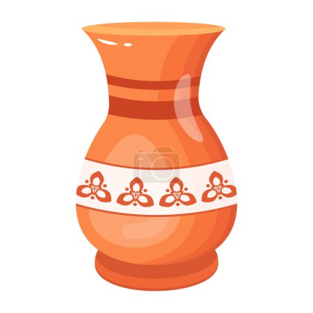 Illustration for Vector illustration of a decorative jug - Royalty Free Image