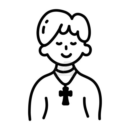 Ilustración de Vector illustration of Chaplain icon - Imagen libre de derechos