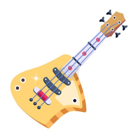 Téléchargez les illustrations : Vector illustration of Redondo Guitar - en licence libre de droit