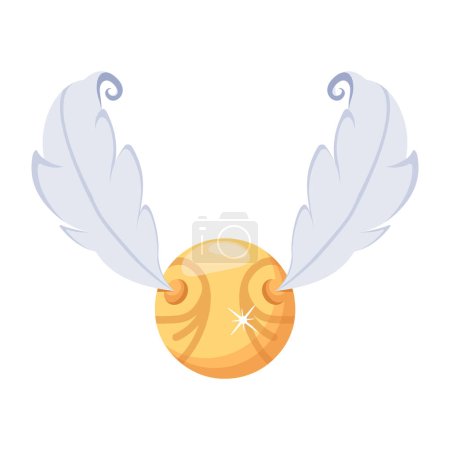 Golden Snitch icon vector illustration