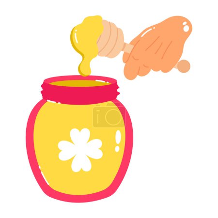 Illustration for Honey jar vector illustration design - Royalty Free Image