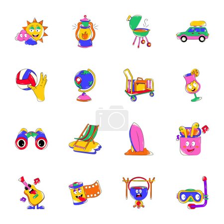 Illustration for Children toys, toy, car, playground, baby, amusement, kindergarten, kids, childhood, carnival - Royalty Free Image