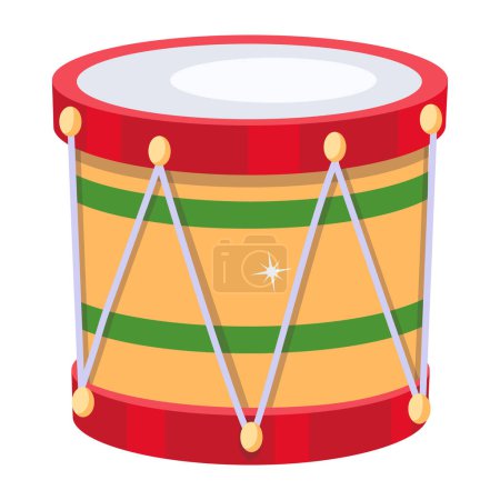 Illustration for Drum. web icon simple illustration - Royalty Free Image