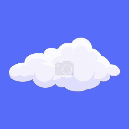 Téléchargez les illustrations : Icône Cloud simple. Illustration vectorielle - en licence libre de droit