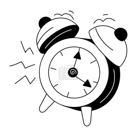 Illustration for Cartoon alarm clock icon vector design graphic illustration - Royalty Free Image