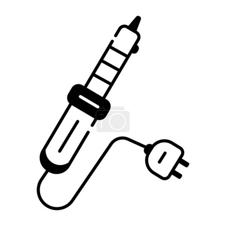 Ilustración de Un icono de línea editable de soldadura eléctrica - Imagen libre de derechos