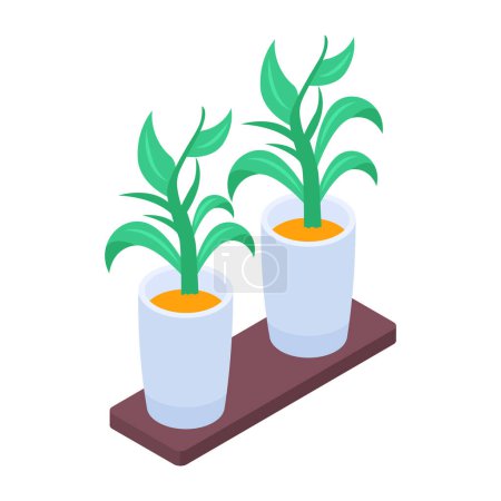 Illustration for Vector flat icon of plant - Royalty Free Image