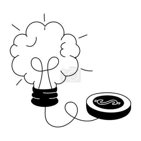 Ilustración de Icono de energía bombilla - Imagen libre de derechos