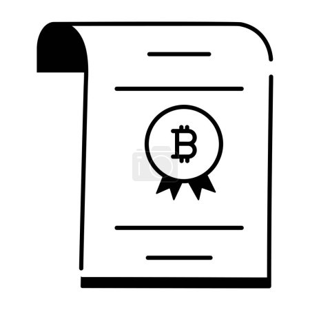 Téléchargez les illustrations : Tendance Crypto Trading Icône linéaire - en licence libre de droit