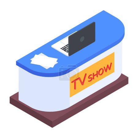 Illustration for Vector design of television icon - Royalty Free Image