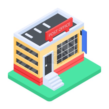Illustration for Trendy Logistic Services Isometric Icon - Royalty Free Image