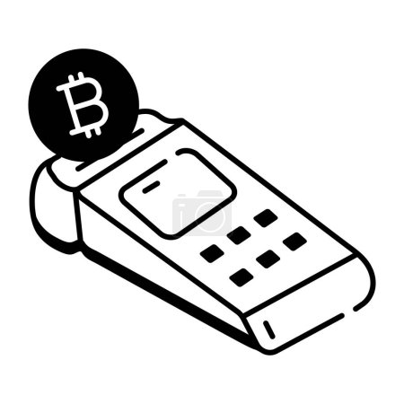 Illustration for Trendy Crypto Trading Linear Icon - Royalty Free Image